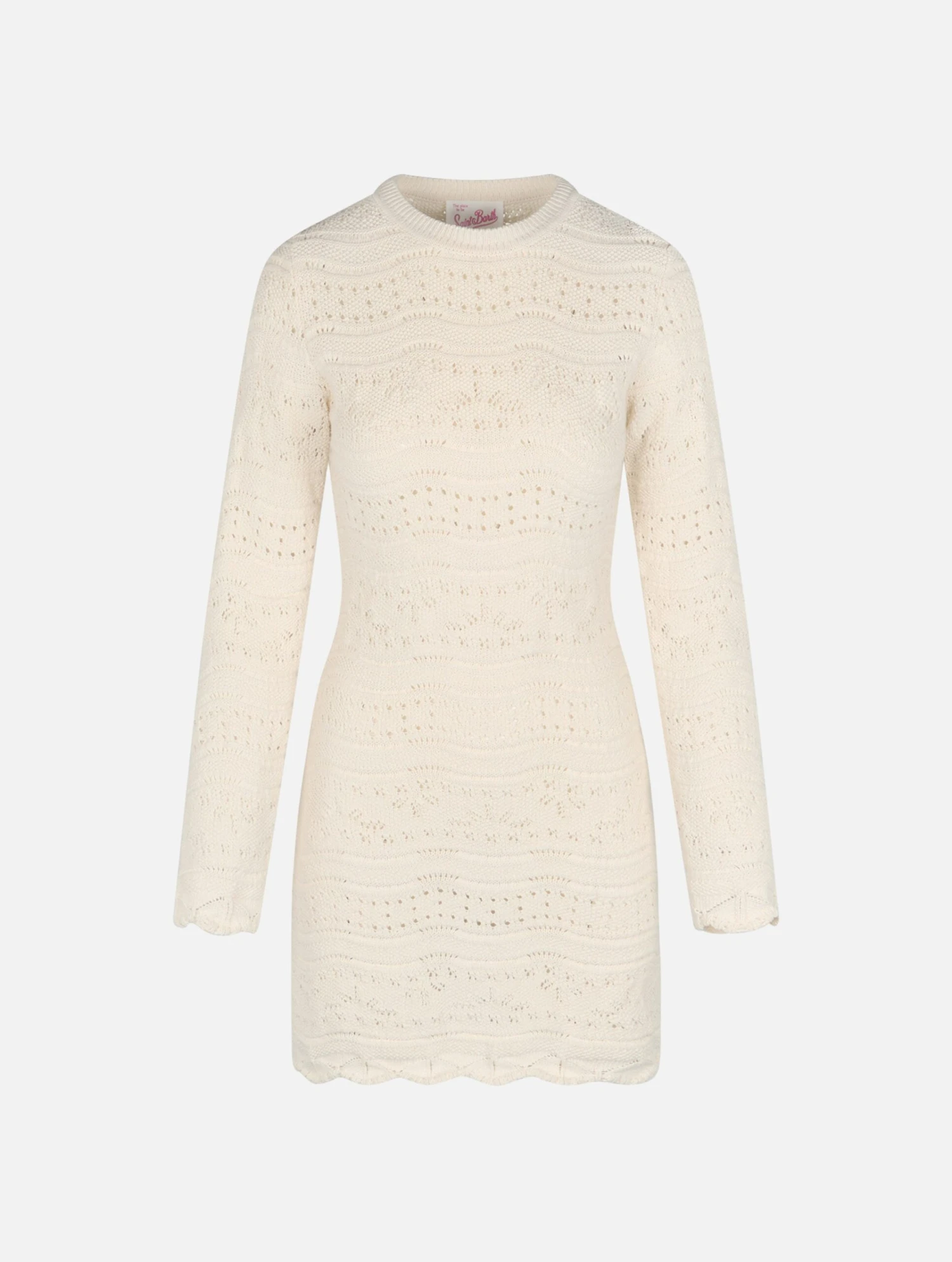 MC2 Saint Barth Woman Cotton Knit Mini Dress Imany 6 MC2 Saint Barth Woman Cotton Knit Mini Dress Imany - Image 4