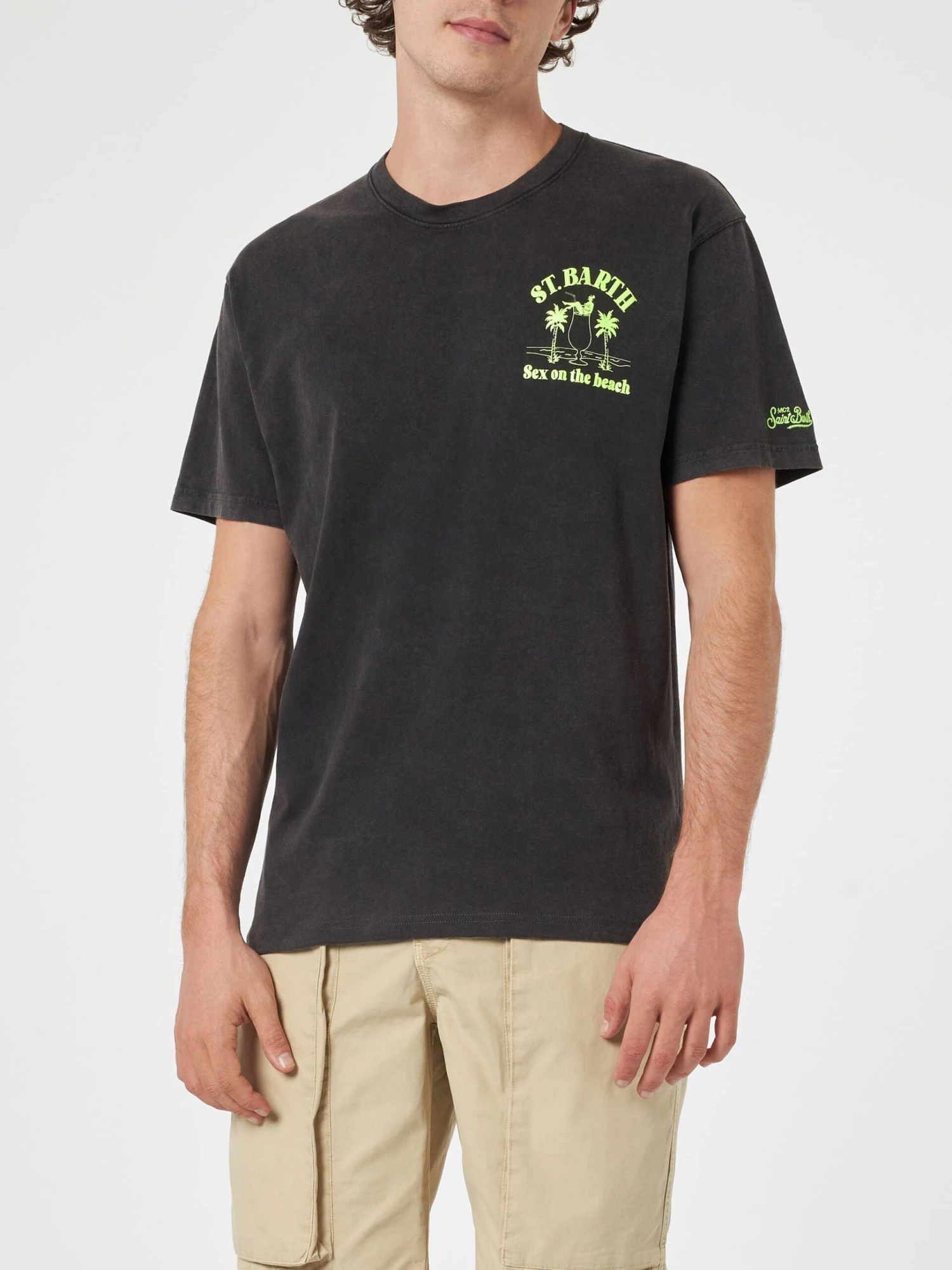 MC2 Saint Barth Man Vintage Cotton T-shirt Jack With St. Barth Sex On The Beach Print 5 MC2 Saint Barth Man Vintage Cotton T-shirt Jack With St. Barth Sex On The Beach Print - Image 3