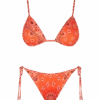 MC2 Saint Barth Woman Orange Triangle Bikini With Bandanna Print -MC2 Saint Barth Shop JANT001 03774B orange triangle bikini bandanna woman 4 1