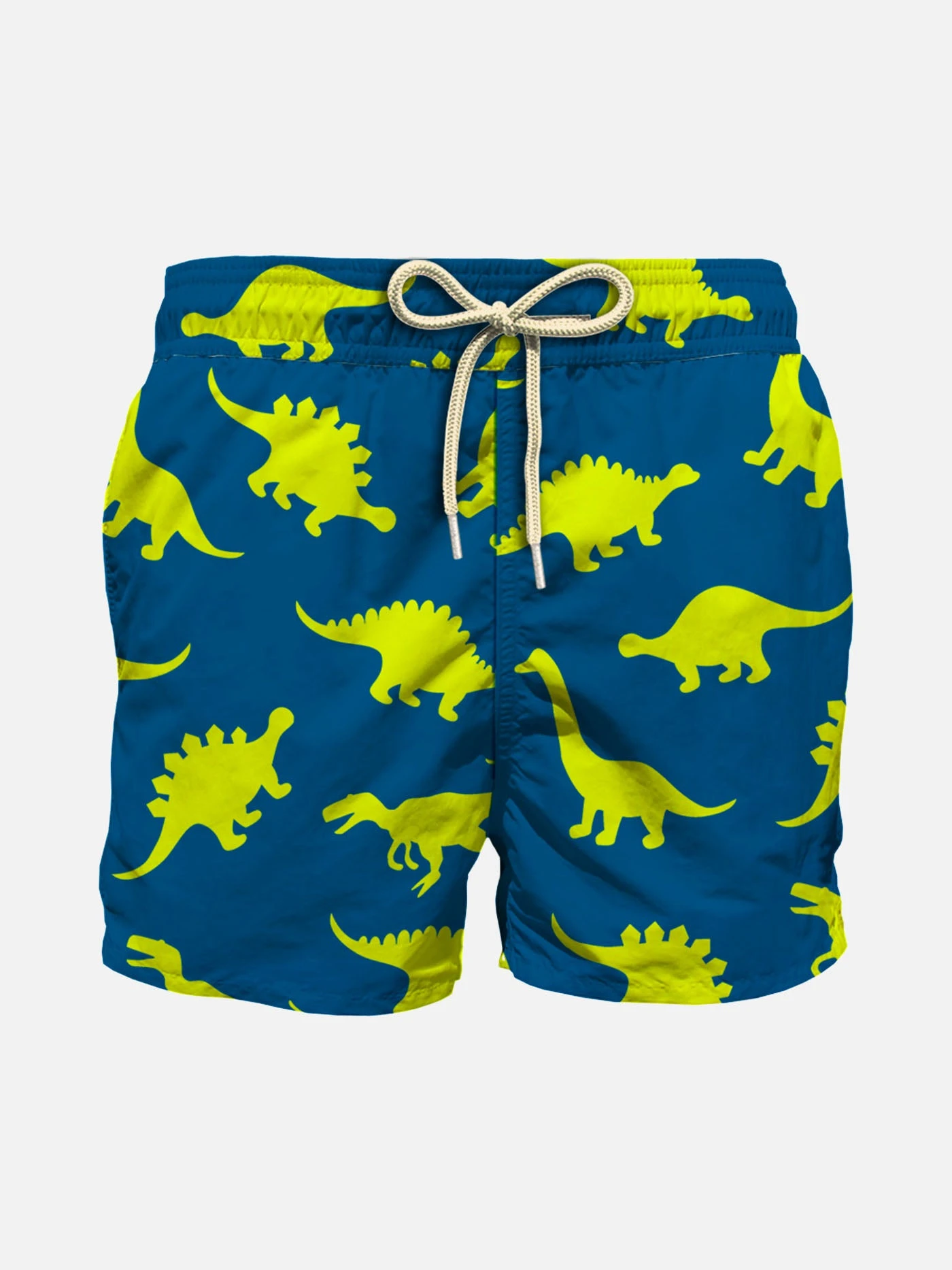 Boy Light Swim Shorts With Micro Dinosaur Print 3 Boy Light Swim Shorts With Micro Dinosaur Print