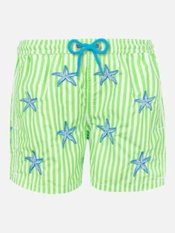 MC2 Saint Barth Man Classic Swim Shorts With Starfish Embroidery