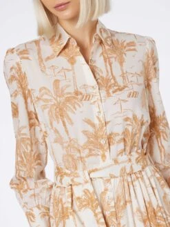 MC2 Saint Barth Woman Toile De Jouy Cotton Dress Jensen -MC2 Saint Barth Shop JNS0001 03982F woman shirt dress toile jouy 3