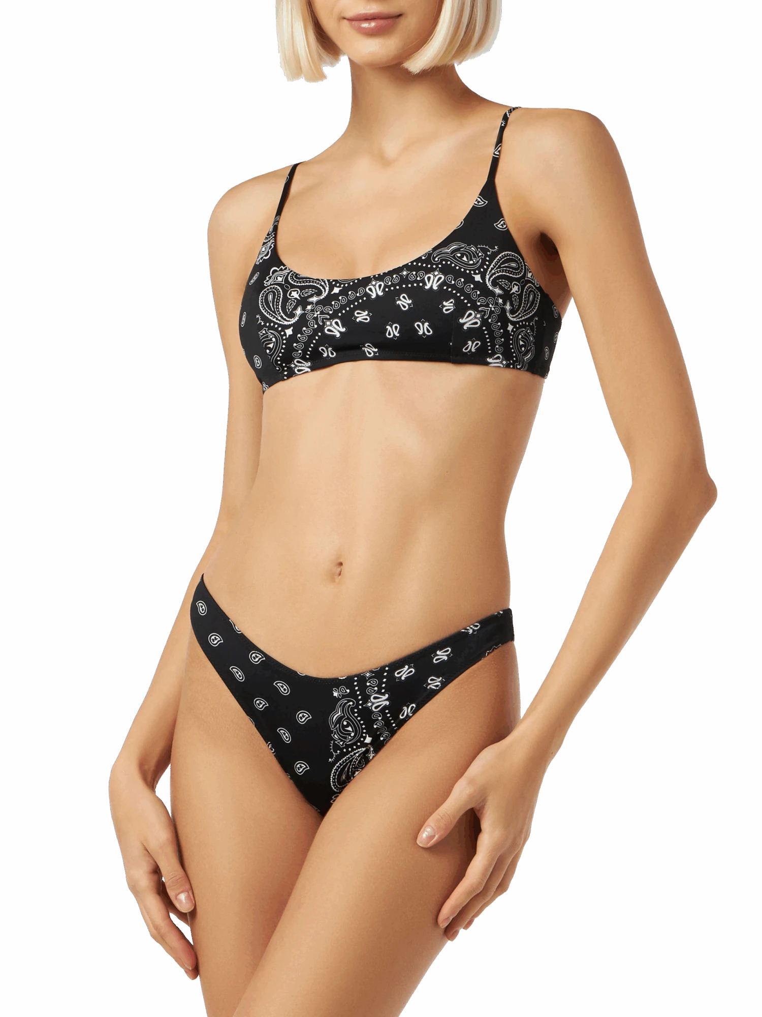 MC2 Saint Barth Woman Bralette Bikini With Bandanna Print 4 MC2 Saint Barth Woman Bralette Bikini With Bandanna Print - Image 2