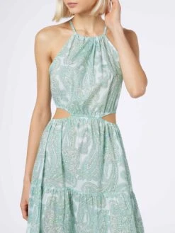 MC2 Saint Barth Woman Cut Out Long Dress Kaby With Paisley Print -MC2 Saint Barth Shop KAB001 04070F woman cut out dress long paisley 3