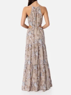 MC2 Saint Barth Woman Cut Out Long Dress Kaby With Flower Print -MC2 Saint Barth Shop KAB001 05566F 03