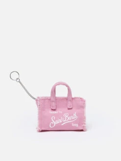 MC2 Saint Barth Pink Cotton Canvas Key Holder