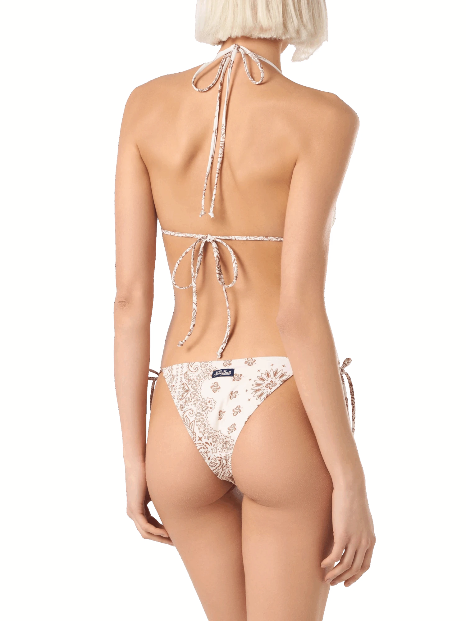 MC2 Saint Barth Woman Bandanna Triangle Bikini Leah Marielle 6 MC2 Saint Barth Woman Bandanna Triangle Bikini Leah Marielle - Image 4
