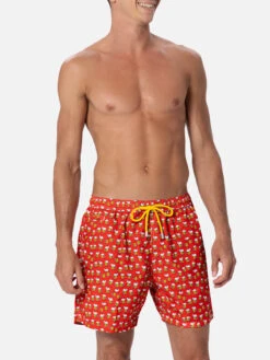 MC2 Saint Barth Man Lightweight Fabric Swim-shorts Lighting Micro Fantasy With Beer Print -MC2 Saint Barth Shop LIG0003 03677F 01