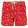MC2 Saint Barth Man Light Fabric Swim Shorts With Crocodile Print -MC2 Saint Barth Shop LIG0003 05064D MAN SWIMSHORTS CROCODILE RED