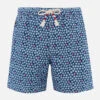 MC2 Saint Barth Man Lightweight Fabric Swim-shorts Lighting 70 With Starfishes Print