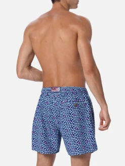MC2 Saint Barth Man Lightweight Fabric Swim-shorts Lighting 70 With Starfishes Print -MC2 Saint Barth Shop LIG0013 04816F 03
