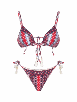 Triangle Bikini With Gipsy Print