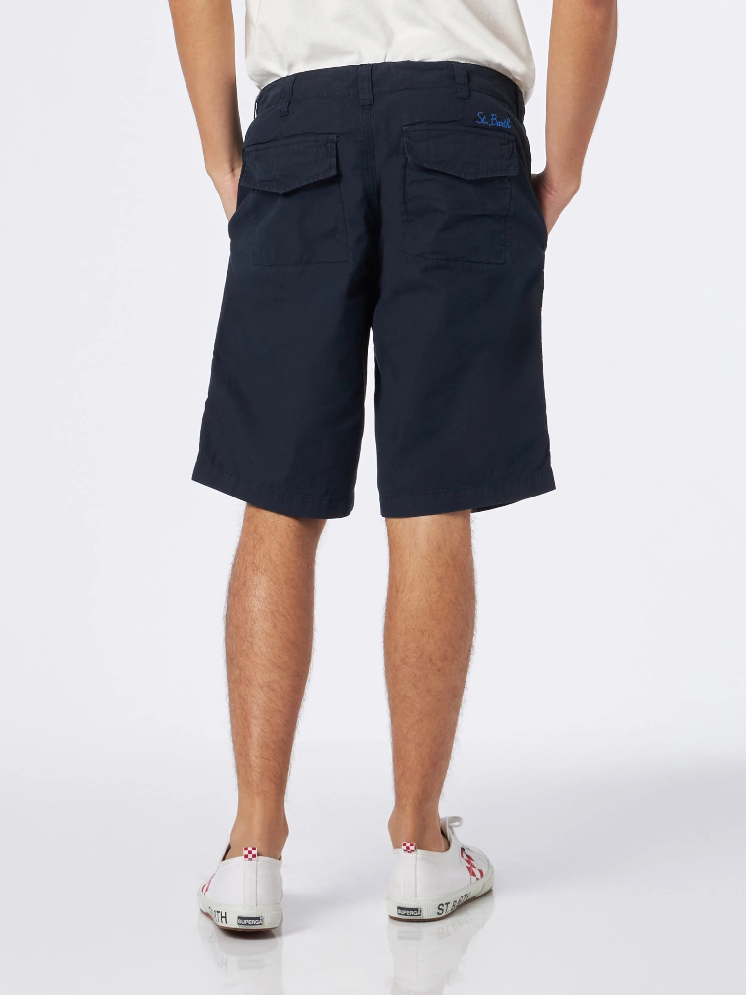 MC2 Saint Barth Man Blue Bermuda With Side Pockets 4 MC2 Saint Barth Man Blue Bermuda With Side Pockets - Image 2