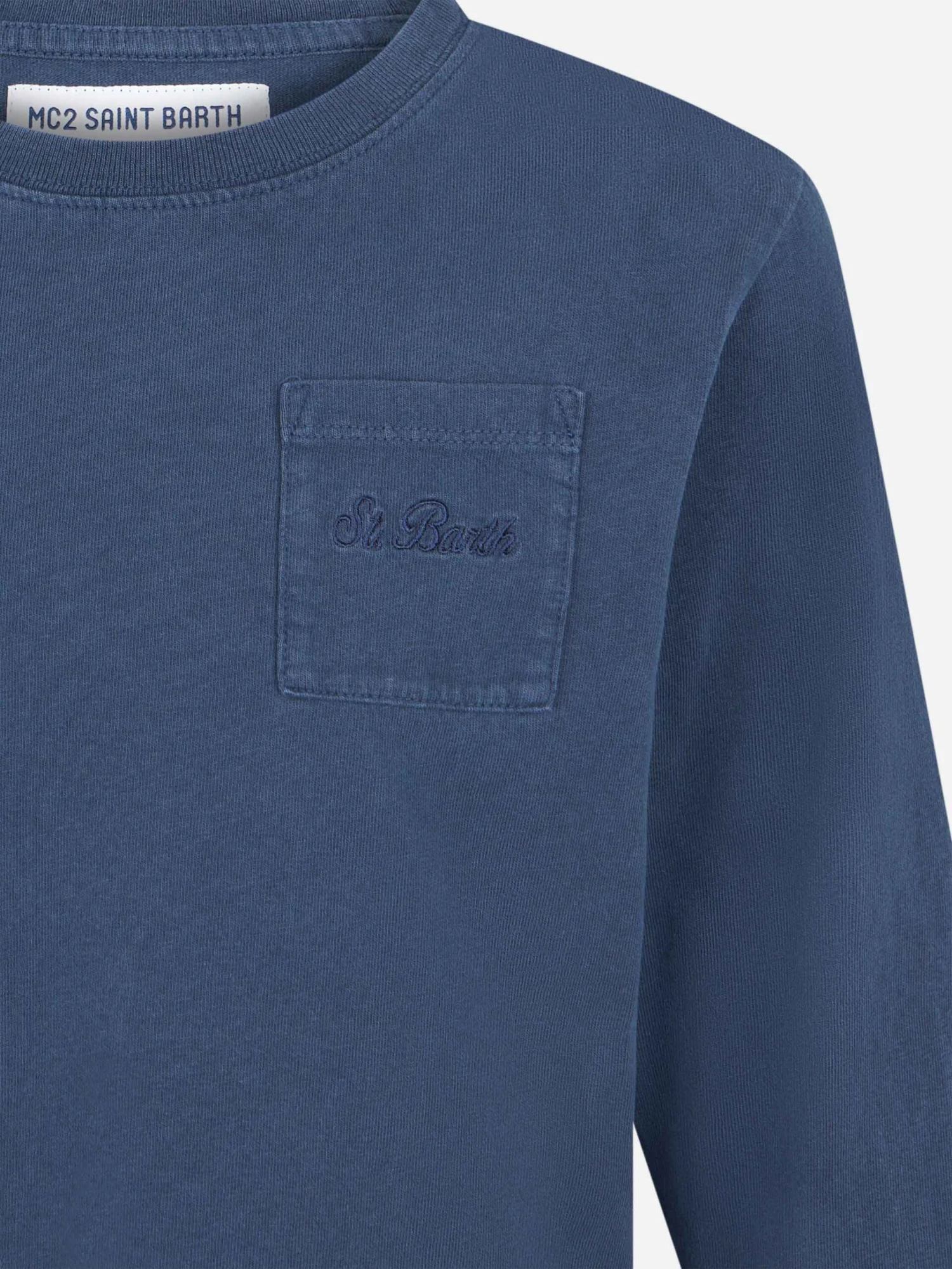 MC2 Saint Barth Boy Heavy Cotton Blue T-shirt 5 MC2 Saint Barth Boy Heavy Cotton Blue T-shirt - Image 3