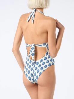 MC2 Saint Barth Woman One-piece Flower Marylin Swimsuit -MC2 Saint Barth Shop MARN001 03432F woman one piece swimsuit cala jondal 2