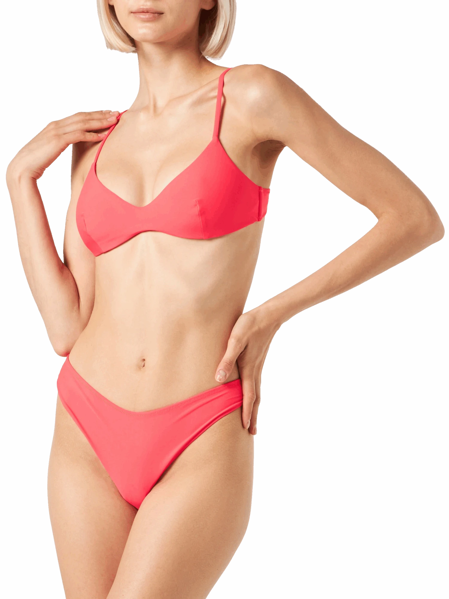 MC2 Saint Barth Woman Fluo Red Bralette Bikini 4 MC2 Saint Barth Woman Fluo Red Bralette Bikini - Image 2