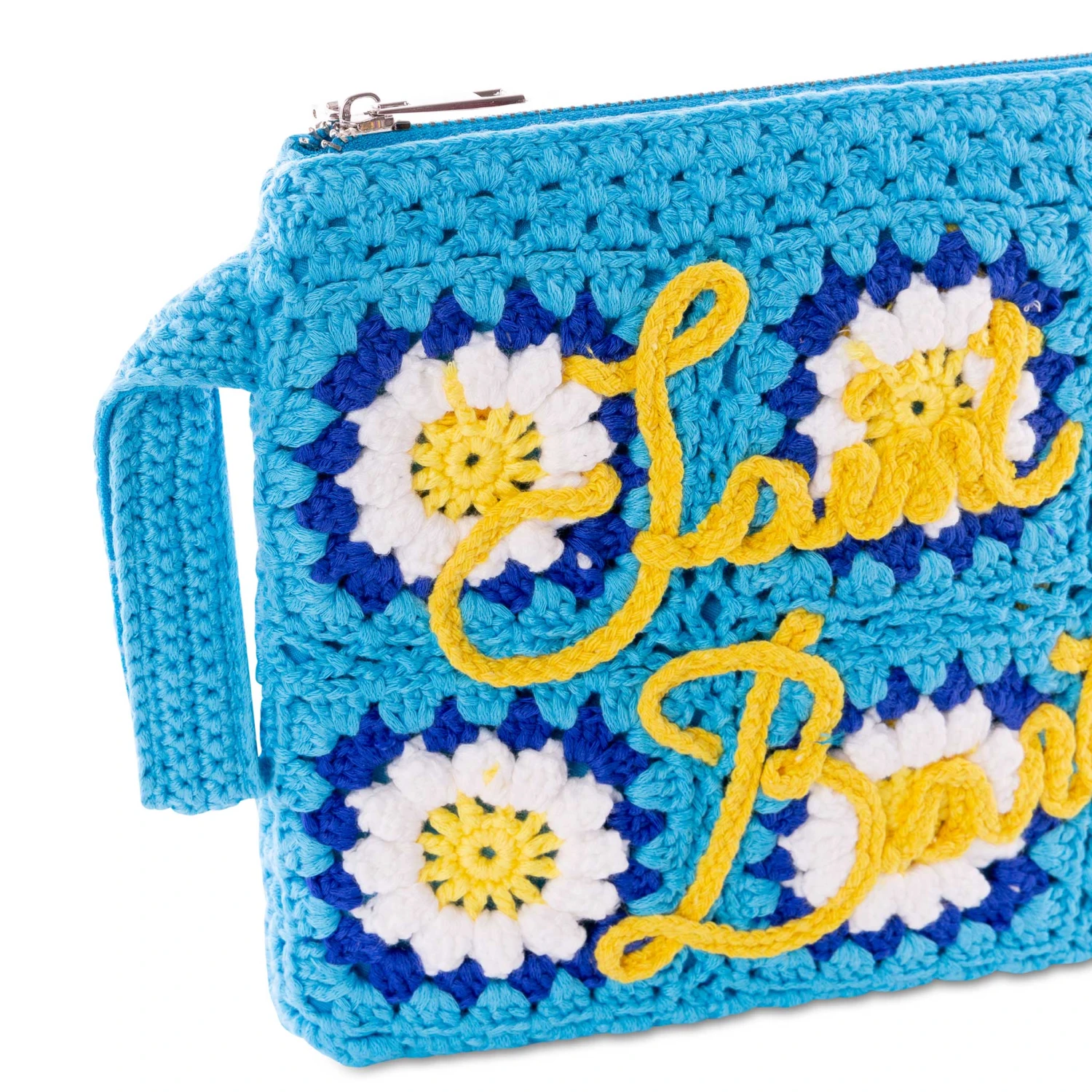 MC2 Saint Barth Parisienne Crochet Pouch Bag With Daisy Embroidery 4 MC2 Saint Barth Parisienne Crochet Pouch Bag With Daisy Embroidery - Image 2