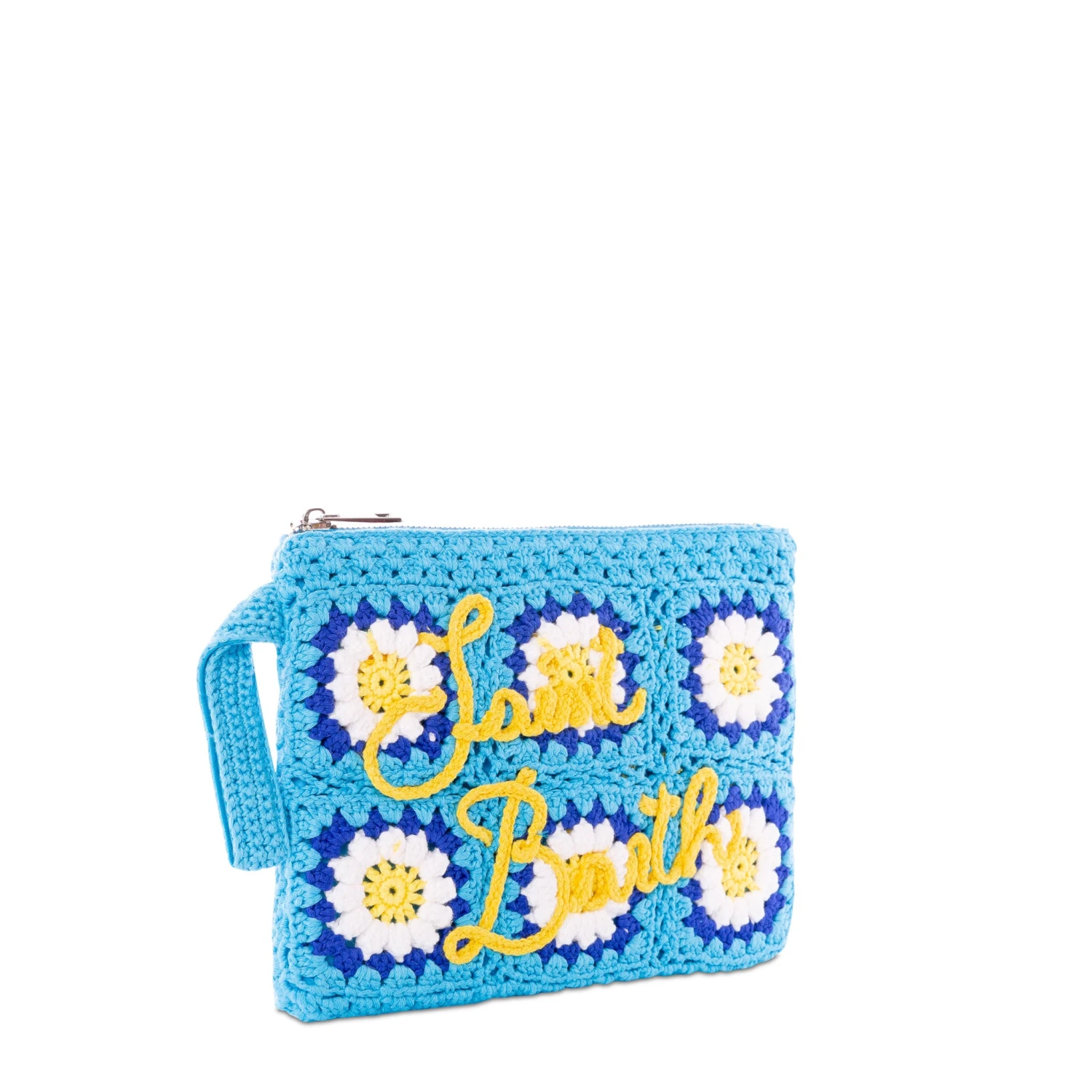 MC2 Saint Barth Parisienne Crochet Pouch Bag With Daisy Embroidery 5 MC2 Saint Barth Parisienne Crochet Pouch Bag With Daisy Embroidery - Image 3