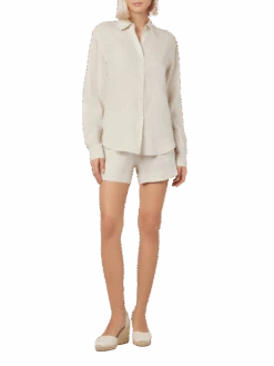 MC2 Saint Barth Woman Off-white Linen Pull Up Shorts Meave 13 MC2 Saint Barth Woman Off-white Linen Pull Up Shorts Meave -MC2 Saint Barth Shop MEA002 00030F woman linen short off white 2