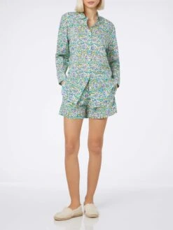 MC2 Saint Barth Woman Cotton Flower Pull Up Shorts Meave 12 MC2 Saint Barth Woman Cotton Flower Pull Up Shorts Meave -MC2 Saint Barth Shop MEA002 01563F woman shorts flower cotton 5