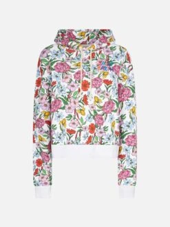 MC2 Saint Barth Cotton Hoodie With Flower Print 9 MC2 Saint Barth Cotton Hoodie With Flower Print -MC2 Saint Barth Shop MIND002 00444B sweatshirt woman flower hoodie 4