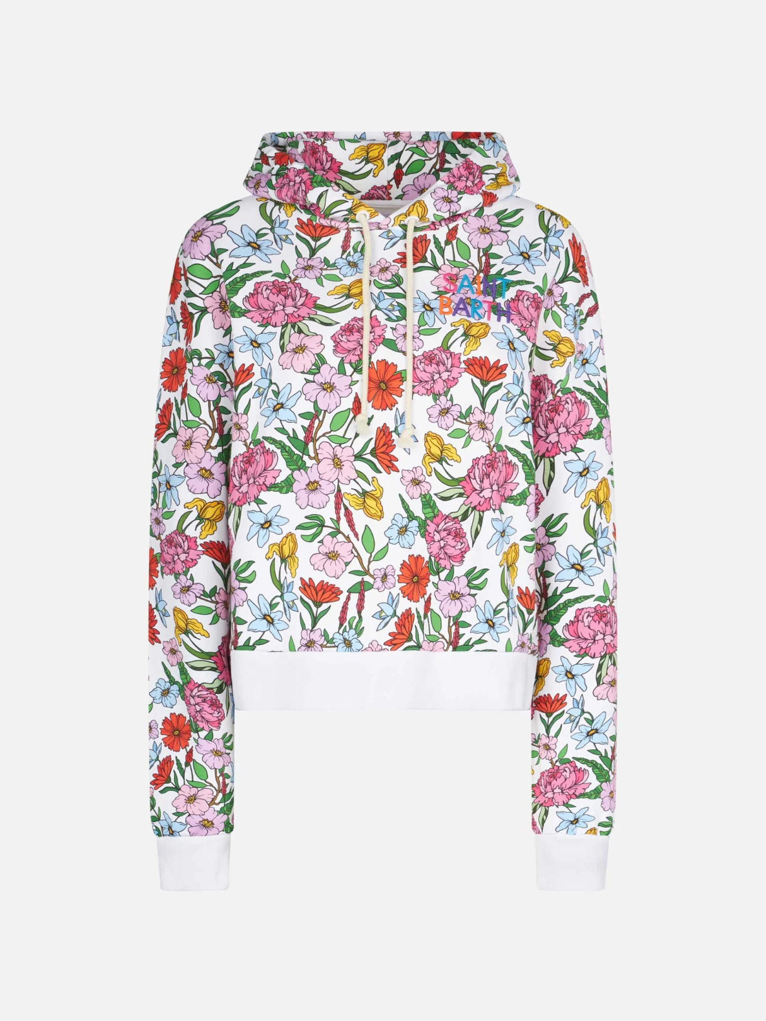 MC2 Saint Barth Cotton Hoodie With Flower Print 6 MC2 Saint Barth Cotton Hoodie With Flower Print - Image 4
