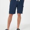 MC2 Saint Barth Man Navy Blue Linen Bermuda Marseille