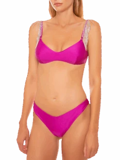 MC2 Saint Barth Woman Fuchsia Bralette Bikini (shoulder Straps Sold Separately) | APERIKINI COLLECTION