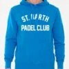 MC2 Saint Barth Man Cotton Hooded Sweatshirt With St. Barth Padel Club Print -MC2 Saint Barth Shop PADEL CLUB 1
