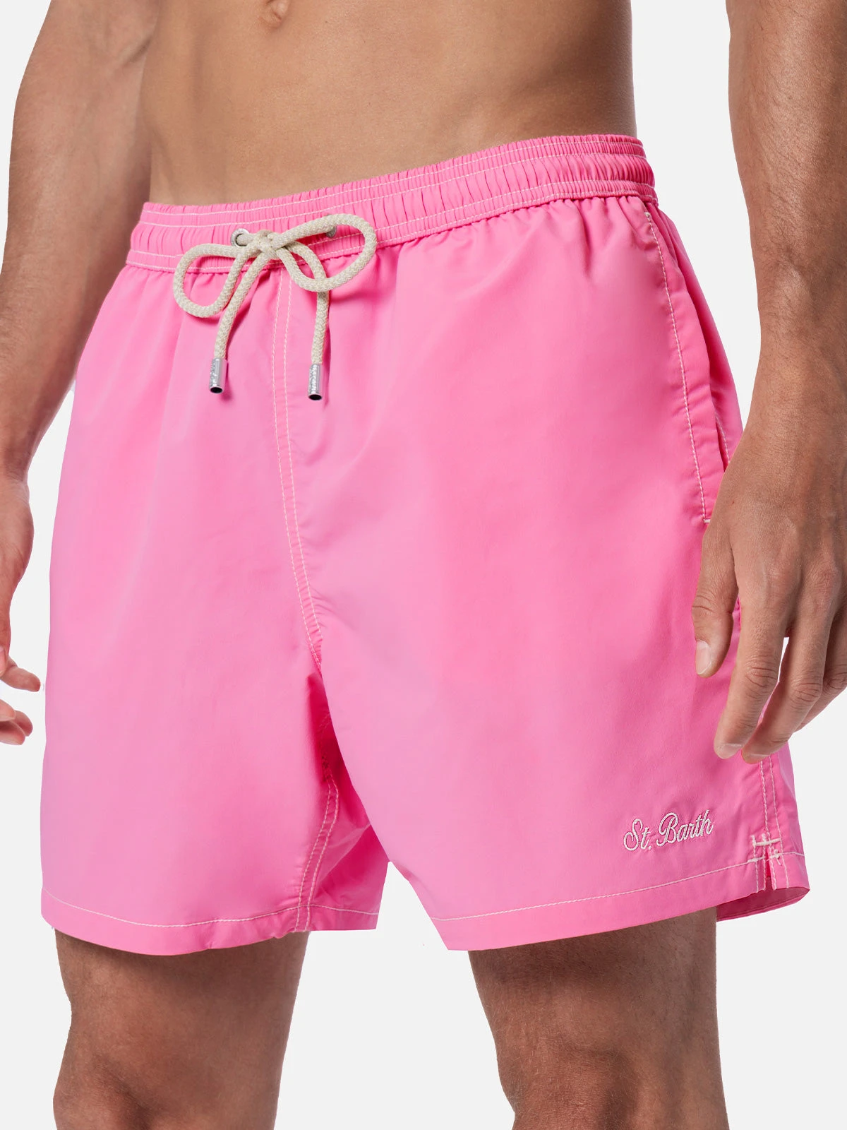 MC2 Saint Barth Pink Classic Light Swim Shorts Patmos 6 MC2 Saint Barth Pink Classic Light Swim Shorts Patmos - Image 4