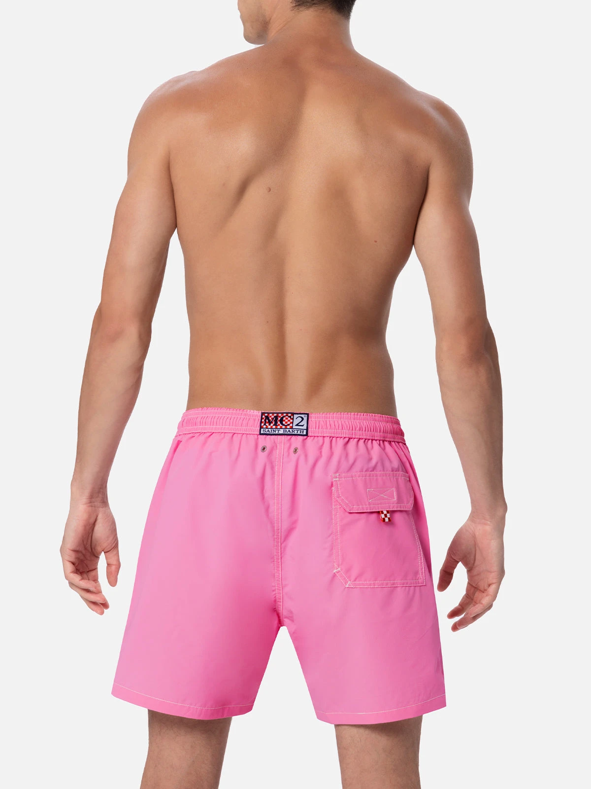 MC2 Saint Barth Pink Classic Light Swim Shorts Patmos 7 MC2 Saint Barth Pink Classic Light Swim Shorts Patmos - Image 5
