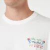 MC2 Saint Barth Man Classic Fit Cotton Jersey T-shirt Portofino With Chi Non Muore Poi Ribeve Embroidery | INSULTI LUMINOSI SPECIAL EDITION -MC2 Saint Barth Shop POT0001 04404F man tshirt white embroidery 0