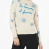 MC2 Saint Barth Woman Crewneck Sweater With Per Rompere Il Ghiaccio Embroidery