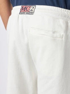 MC2 Saint Barth Man White Cotton Bermuda -MC2 Saint Barth Shop RANL002 00481D man white bermuda cotton 3