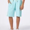 MC2 Saint Barth Man Water Green Cotton Bermuda