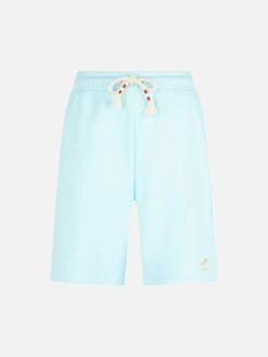 MC2 Saint Barth Man Water Green Cotton Bermuda -MC2 Saint Barth Shop RANL002 00482D man cotton fleece bermuda water green 4