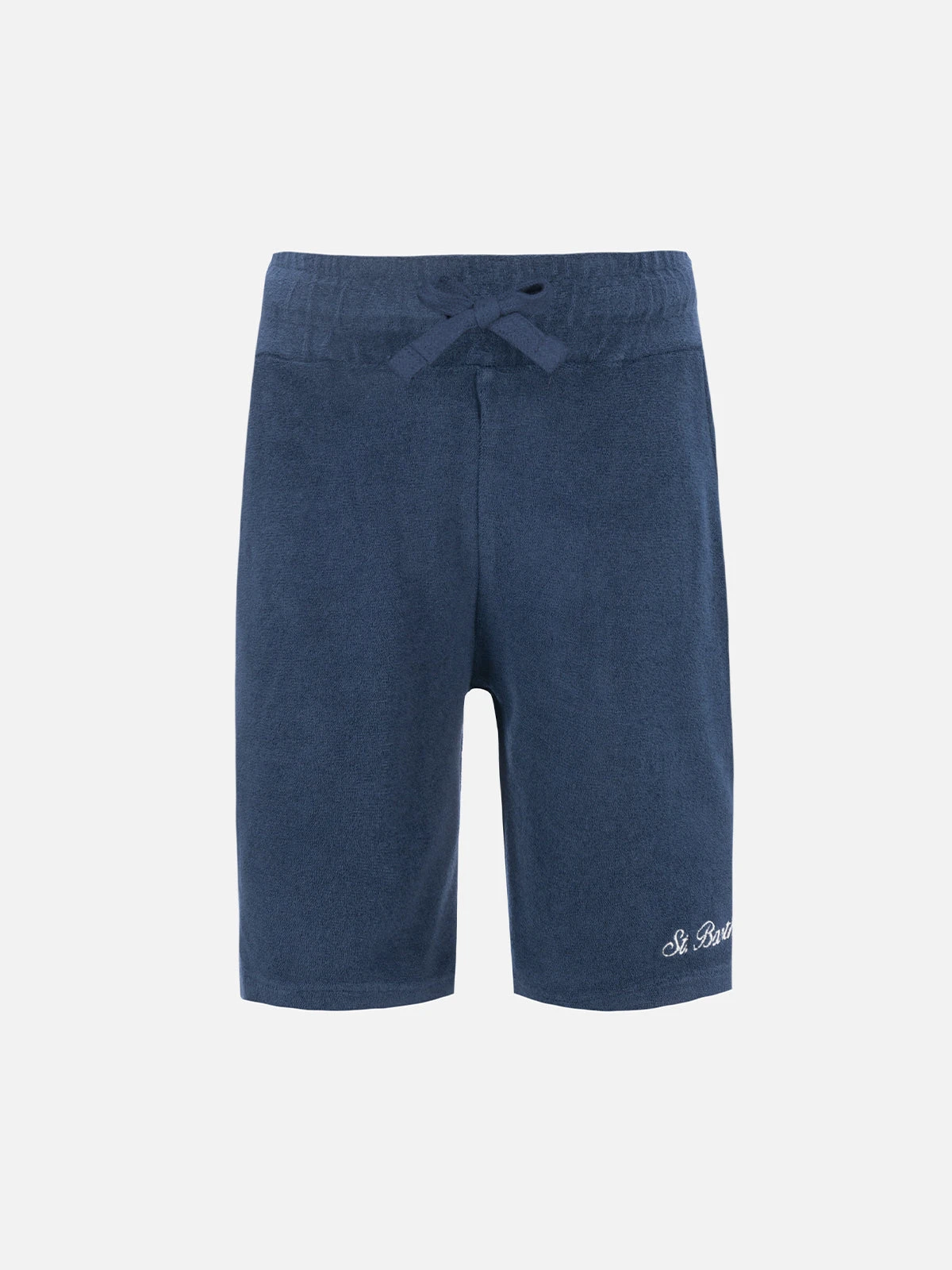 MC2 Saint Barth Boy Navy Blue Terry Bermuda Shorts Randle Jr 3 MC2 Saint Barth Boy Navy Blue Terry Bermuda Shorts Randle Jr