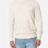 MC2 Saint Barth Man White Crewneck Cashmere Blend Sweater Regent