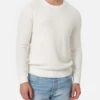 MC2 Saint Barth Man White Crewneck Stretch Sweater Regent