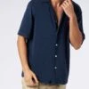 MC2 Saint Barth Man Navy Blue Terry Shirt Riviera -MC2 Saint Barth Shop RIV0001 00208D man shirt terry blue 1
