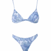 MC2 Saint Barth Woman Paisley Triangle Bikini Rylie Naomi