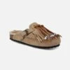 MC2 Saint Barth Beige Suede Clogs Caribe | TAJI SPECIAL EDITION -MC2 Saint Barth Shop SABOT00100420G woman shoes taji 2