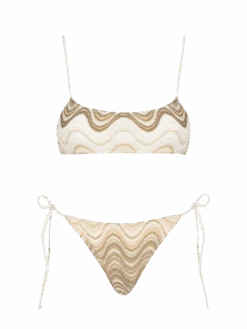 MC2 Saint Barth Woman Raschel Knit Bralette Bikini Sadie Marielle