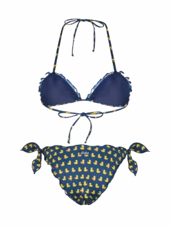 MC2 Saint Barth Triangle Bikini Sagittarius Moon With Ducky Print -MC2 Saint Barth Shop SAG0001 02678H woman triangle bikini ducky 2