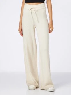 MC2 Saint Barth Woman Off-white Cashmere Blend Palazzo Pants