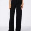Knitted Black Palazzo Pants -MC2 Saint Barth Shop SAV0001 00 black knitted pants woman 1