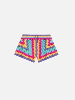 MC2 Saint Barth Girl Crochet Shorts