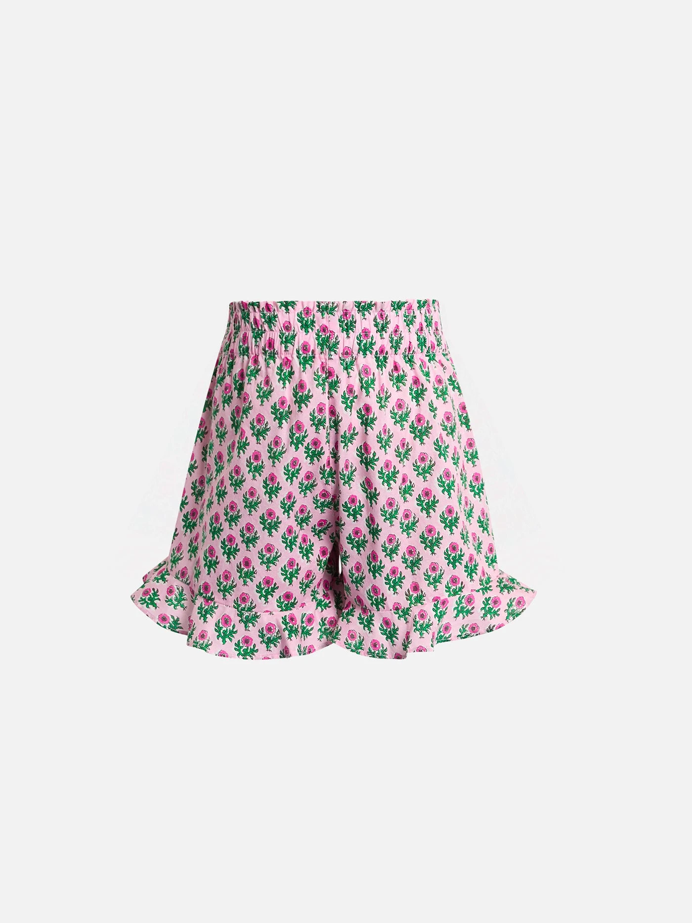 MC2 Saint Barth Girl Cotton Ruffled Shorts Ander P With Flower Print 3 MC2 Saint Barth Girl Cotton Ruffled Shorts Ander P With Flower Print