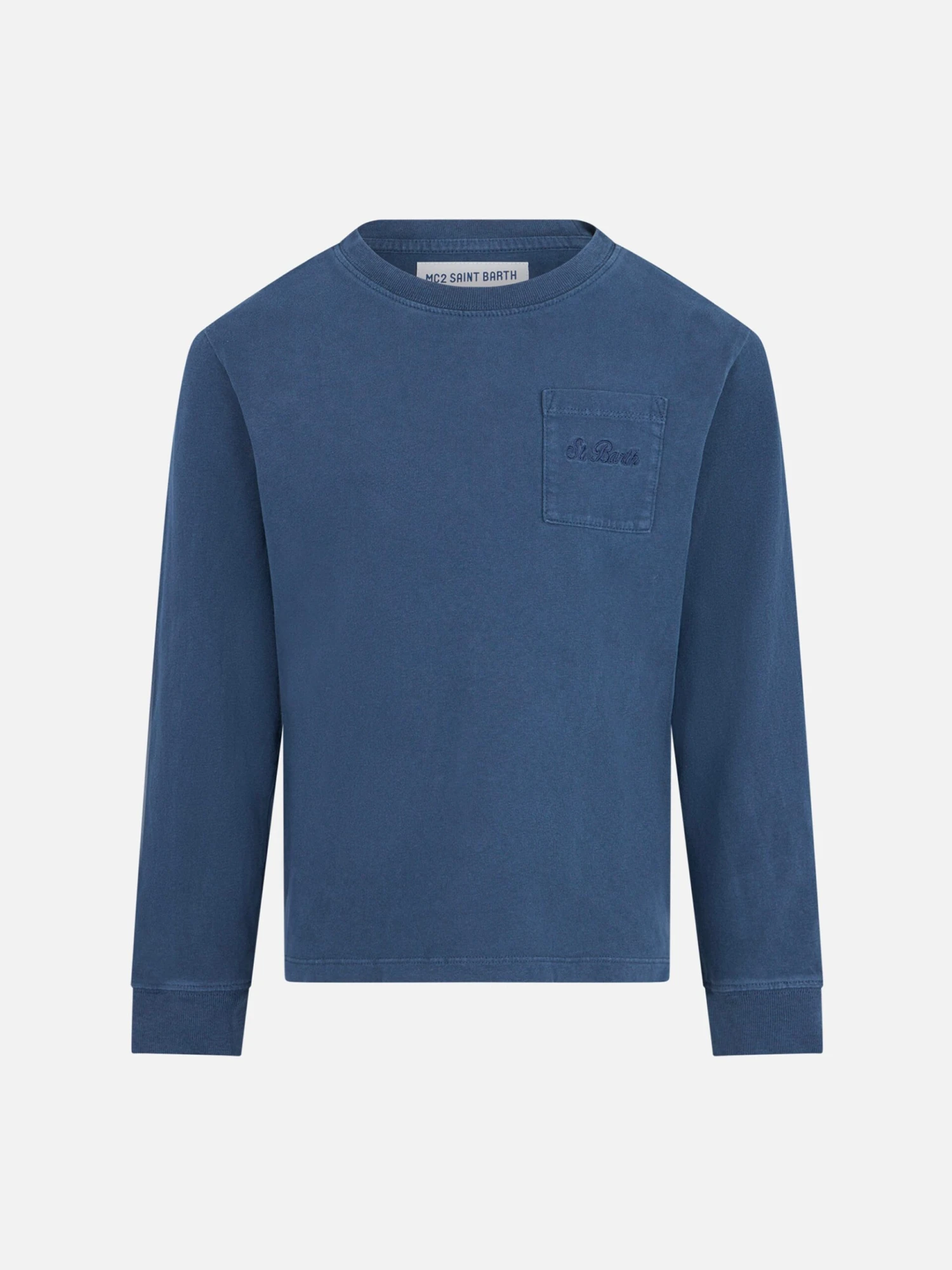 MC2 Saint Barth Boy Heavy Cotton Blue T-shirt 3 MC2 Saint Barth Boy Heavy Cotton Blue T-shirt