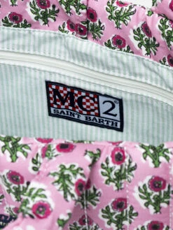 MC2 Saint Barth Pink Flower Quilted Soft Tote Mid Bag 13 MC2 Saint Barth Pink Flower Quilted Soft Tote Mid Bag -MC2 Saint Barth Shop SFTM001 01586F 05